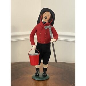 27 Byers‎ Choice - 2001 The Carolers - Fireman Holding Axe and Bucket Figurine